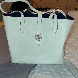 Elegant White Tote Bag